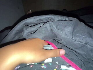 Emelyn Hot Latina Student First Time Solo - Tight Pink Pussy Fingering to Real Orgasm in Bodysuit