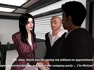Desperate wife fulfills her husband's boss's desires