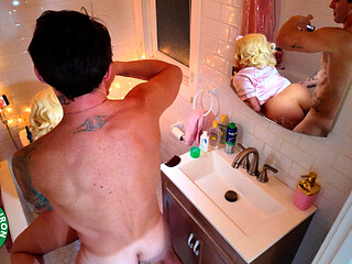 Bts Blonde Big Boobs Bathroom Doggystyle Vivianne Desilva