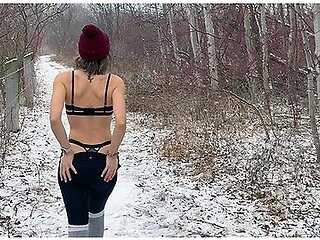 Wife Gets Huge Public Double Creampie In Snow Storm From Husband And Friend / Sloppy Seconds