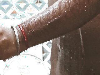 Feeling horny Hot showers, bathroom video , Musturbate ,big black dick ,cum