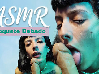 Asmr Drooling Blowjob with Lots of Saliva and Moans