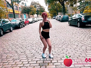 Risky Public Sex with Naughty Red Head Teen