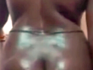 Desi Tamil Wife Renu Oiled Big Black Ass Massage by Landlord & Red Bikini Tease! Indianhotwifex