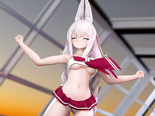 [mmd] Vicious-wigglewiggle Young Girl Bunny Girl Student Dress Miniskirt