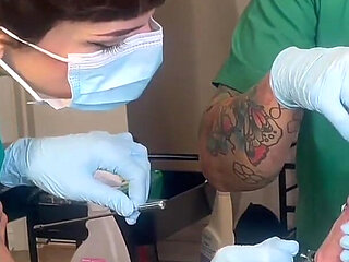 Double Domme Medfet Sounding Exam and Treatments with Madame Li Ying and Our Patient