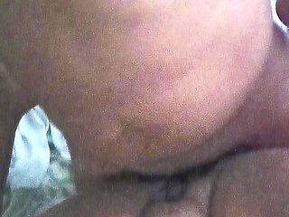 My stepbrother catches me with my legs spread