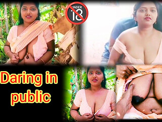 Dare Game in the Park with Stranger - Tamil Hot Video in the Public Place