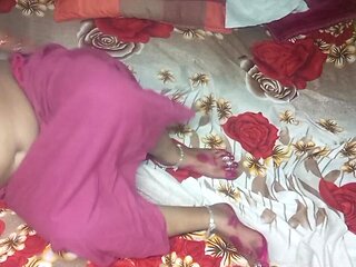 Indian Beautiful Bhabhi Having Romance with Her Husband.