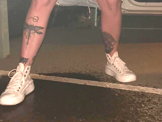 Golden Shower on a Street