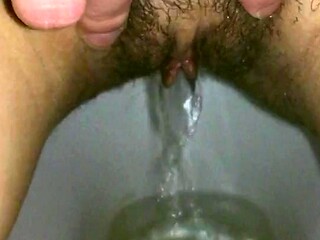 Mistress teaches Russian girl to drink pee