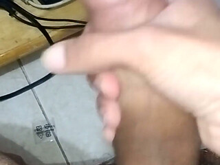 Jerking off Secretly with Stepfather's Underwear