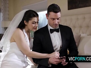 Hot Italian bride Valentina Nappi analed on her wedding day
