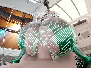 Eve's Ass Is Blasted in POV Until Cream Overflows in This 3D Parody