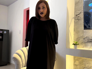 POV I Fuck My Big-tits Goth Friend for the First Time in Exchange for Helping Me with Chores POV Ends up in Real Sex