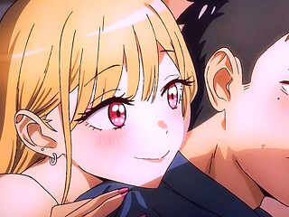Marin Kitagawa surrenders slow in Gojou's strong arms
