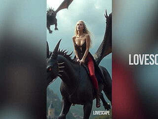 Daenerys Goddess Solo - Squirting Dragon Queen Masturbation