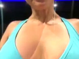 Amateur striptease and Solo masturbation