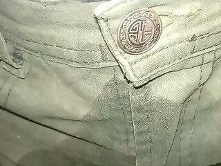 Pantal&oacute_n orinado con pa&ntilde_al de tela