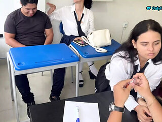 Mara the Latina Teen Fucks Her Teacher in Classroom - Amateur Homemade Sex