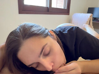 Naughty Girlfriend Loves to Suck Hot
