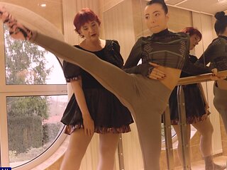 Two mature lesbians, Veri and Mitzi X, passionately enjoying each other.