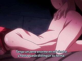 Hot Anime Teacher Orgy - Creampie & Bondage Scene with Ahegao - Spanish Subs
