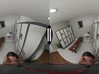 Aubree Valentine agrees to pay off her gym fees with her mouth plus pussy