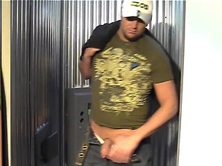 Horny man watches a porn movie and masturbates before fucking a guy with tight ass