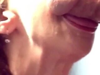Sexy MILF Marie Close-up Sucking