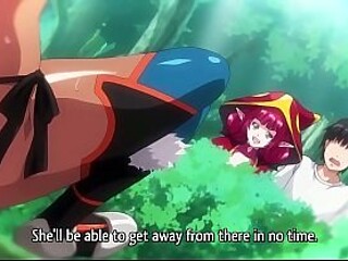 Harem of Hentai gets serviced by big-titted anime girl