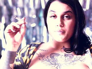 Foot Goddess Smoking & Burping
