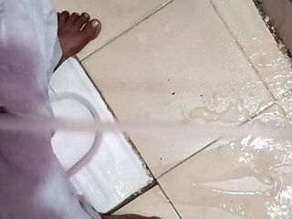 Boy toilet penis pee