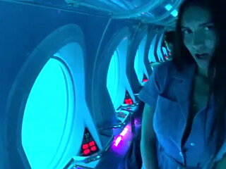 Public Masturbation with Lovense (lush) Part 6 Orgasm on a Submarine