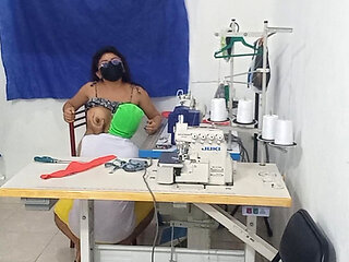 A Seamstress Has a Sensual Adventure with Her Co-worker