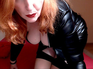 When I wear leather dress  It give me right control you