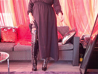Try on Haul: Thigh High Boots! Arya Grander