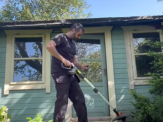 Wanking While Gardening