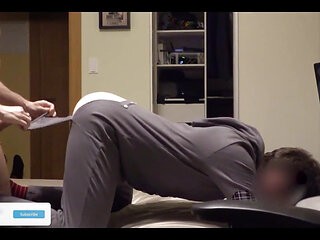 Amateur Boyfriends, Real Couple, Having Bareback Sex at Home