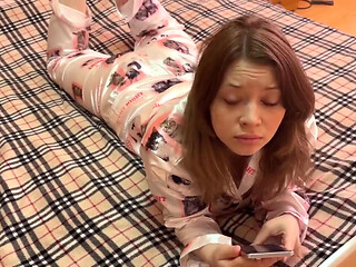 Barefoot Ignore Play: Stepbro Cums All Over Stepsis Feet