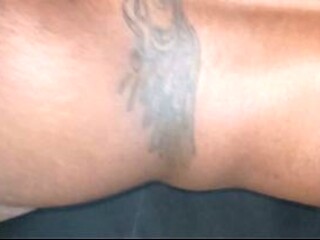 I cum on my neighbor's tattooed ass