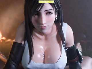 Tifa's FF7 homage: Asian teen gets help in forest