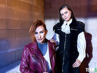 Watch beauteous Sophia Locke and Selena Love's action