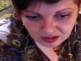 Spanking Her Big Mature Butt on Cam