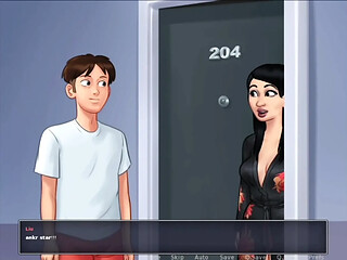 Honeymoon phase with a hot girlfriend in animated saga game