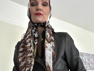 Beautiful Silk Headscarves Fashion Show, JOI, Lady Victoria Valente