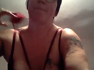 A sultry little clip of me taking my bra off Oh sooo slowly with a Bowie backing track