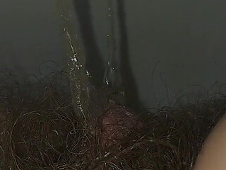 Pissing Woman, Hairy Pussy Pissing