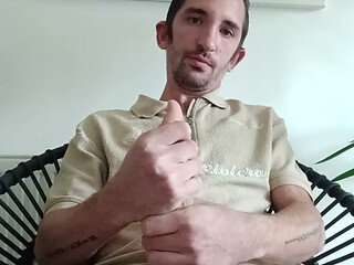 XXL penis of a young man with his big cumshot
