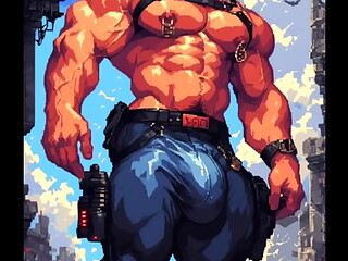 AI-Generated Ripped Beast: Your Hole Craves His Dominance